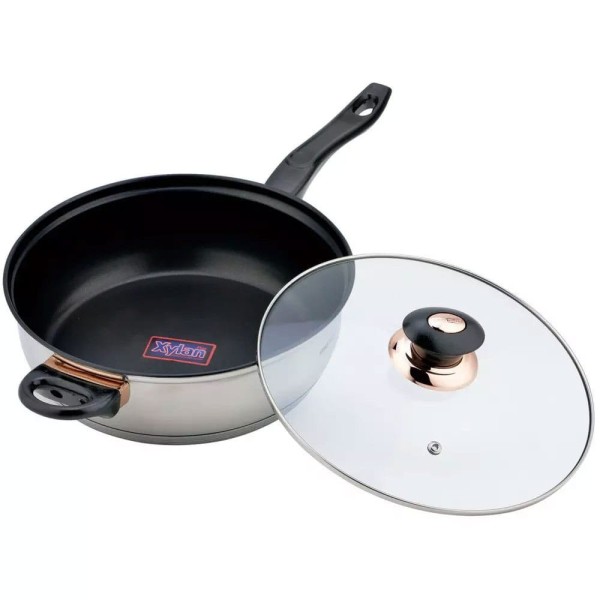 Komplet garnków Kinghoff KH-1767 12 el. stalowy rosegold do gotowania