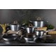 Komplet garnków Berlinger Haus Metallic Moonlight BH-6022 15 elementów do kuchni