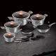 Komplet garnków Berlinger Haus Metallic Moonlight BH-6022 15 elementów do kuchni