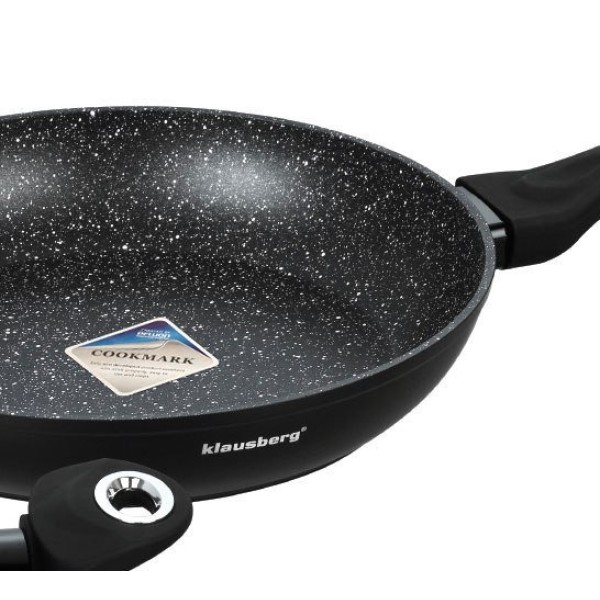 Komplet garnków Klausberg Marmo KB-7322 granitowy 15 elementów do kuchni