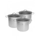 Komplet garnków KiNGHOFF KH-4310 6 elementów pojemność 9L/7L/5L do kuchni