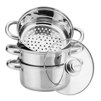 Komplet garnków Kinghoff KH-3321 do gotowania na parze 7L 20cm 4 elementy