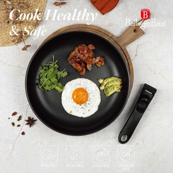 Zestaw garnków Berlinger Haus Leonardo 12 elementów tytanowy do gotowania