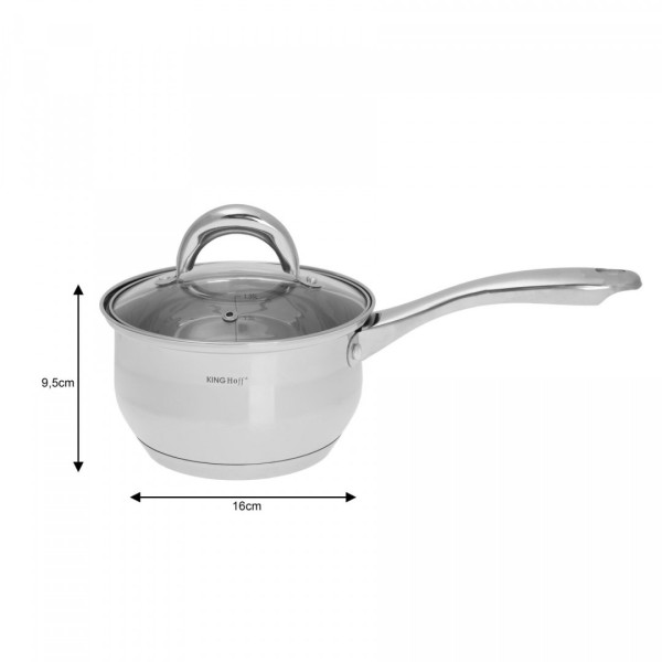 Комплект каструль Kinghoff Silver 10 ел. KH-1096 для ефективного приготування їжі