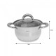Комплект каструль Kinghoff Silver 10 ел. KH-1096 для ефективного приготування їжі
