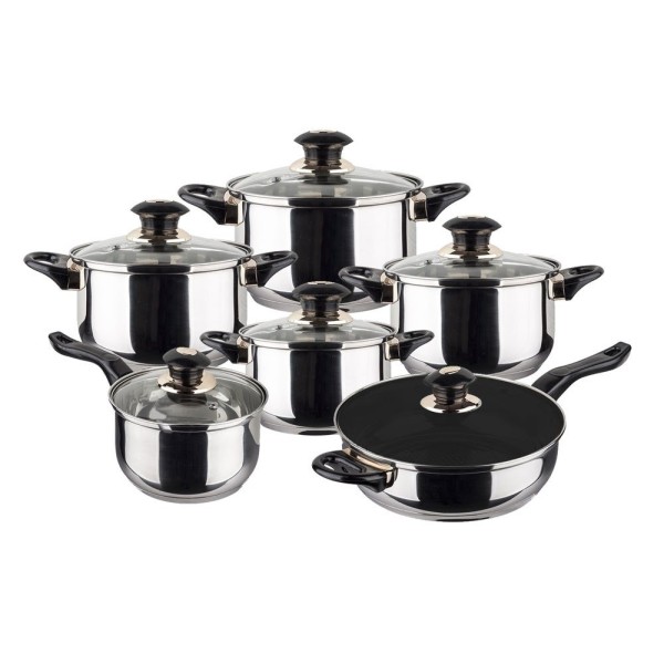 Комплект каструль Kinghoff Jumbo 12 ел. KH-4441 для готування страв