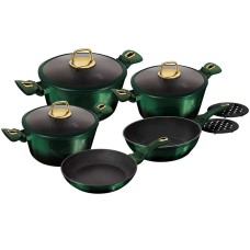 Komplet garnków Berlinger Haus Metallic Emerald 10 el. do kuchni