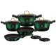 Комплект каструль Berlinger Haus Metallic Emerald BH-6065 10 ел. для готування на кухні