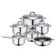 Комплект каструль Kinghoff Jumbo Silver 12 ел. для приготування різних страв KH-4450