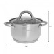 Комплект каструль Kinghoff Jumbo Silver 12 ел. для приготування різних страв KH-4450