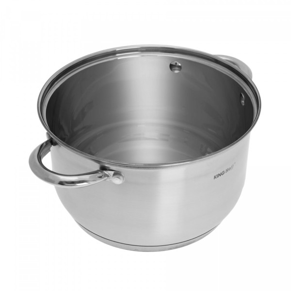 Комплект каструль Kinghoff Jumbo Silver 12 ел. для приготування різних страв KH-4450