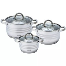 Набір каструль Klausberg KB-7693, 6 предметів для зручного приготування їжі