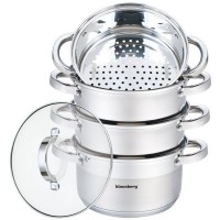 Komplet garnków Klausberg KB-7140 do gotowania na parze 20 cm, 5 elementów