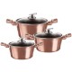 Komplet garnków Zilner Rosegold ZL-8562 z powłoką granitową 6 elementów do kuchni