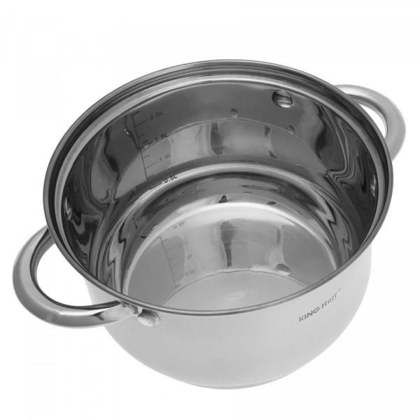 Комплект каструль Kinghoff Silver KH-4448, 8 предметів для готування