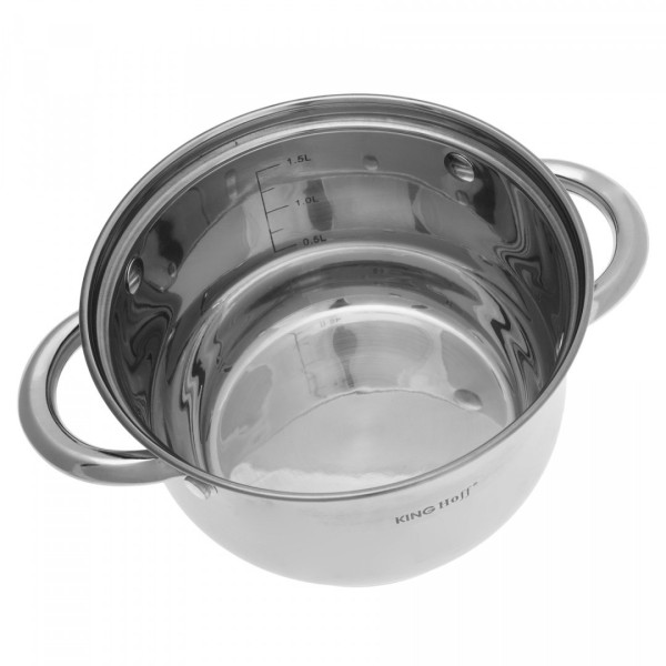 Комплект каструль Kinghoff Silver KH-4448, 8 предметів для готування