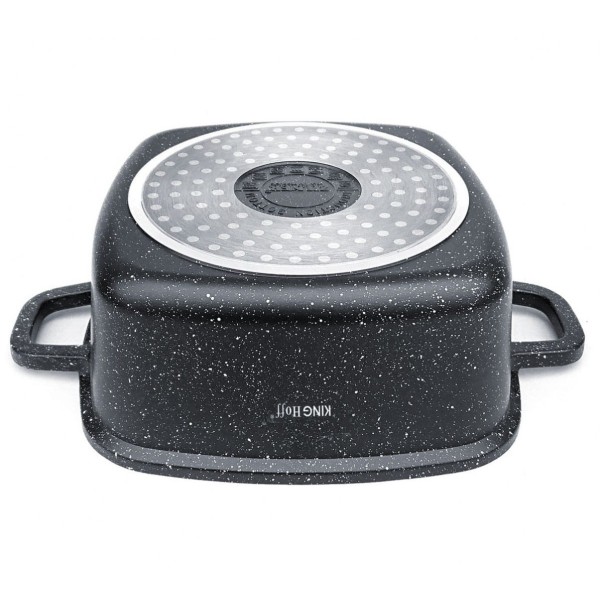 Komplet garnków Kinghoff KH-1607 kwadratowy 3 sztuki 2,8L, 4,4L, 6,5L do kuchni