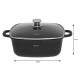 Komplet garnków Kinghoff KH-1607 kwadratowy 3 sztuki 2,8L, 4,4L, 6,5L do kuchni
