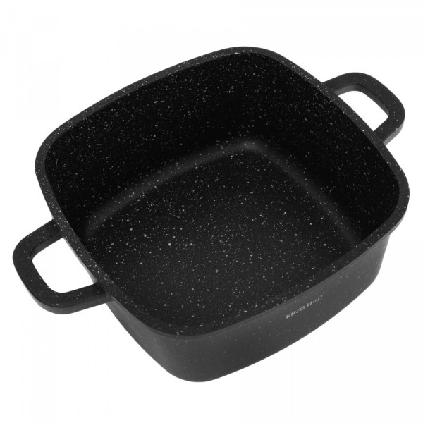 Komplet garnków Kinghoff KH-1607 kwadratowy 3 sztuki 2,8L, 4,4L, 6,5L do kuchni