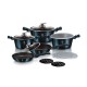 Комплект каструль Berlinger Haus Metallic Aquamarine BH-7031 для готування