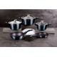 Комплект каструль Berlinger Haus Metallic Aquamarine BH-7031 для готування