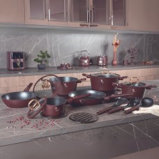 Zestaw garnków i patelni, BerlingerHaus Leonardo BH-8051, 15 elementów, do kuchni