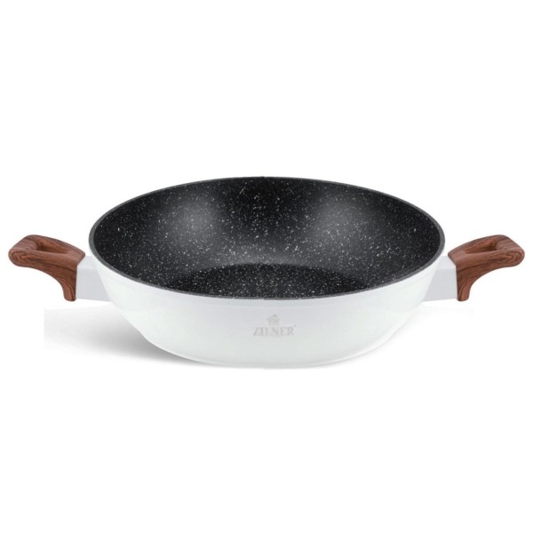 Komplet garnków Zilner White Lilly ZL-8592 z powłoką marmurową 15 el. do kuchni