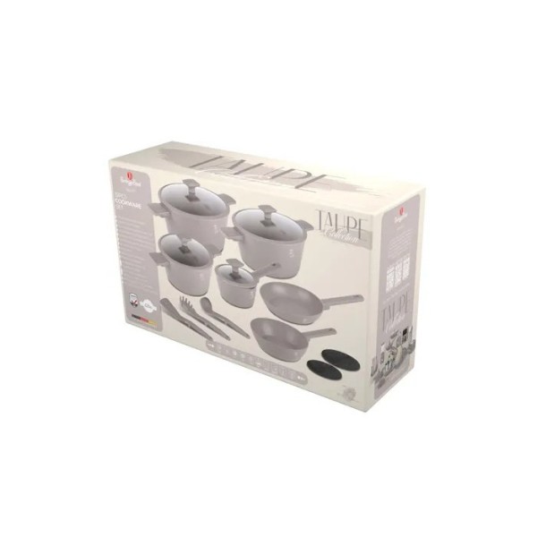 Zestaw garnków i patelni BerlingerHaus Taupe BH-8111, 15 el., do kuchni