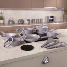 Zestaw garnków i patelni BerlingerHaus Taupe BH-8111, 15 el., do kuchni