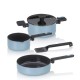 Набір каструль KELA Mira, 3 шт., димний блакитний — для приготування супів і соусів