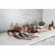 Komplet garnków Berlinger Haus Metallic Line Rosegold 11 elementów do gotowania