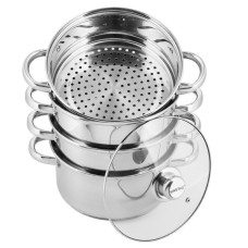 Komplet garnków Kinghoff KH-3320 do gotowania na parze 5 elementów 24 cm
