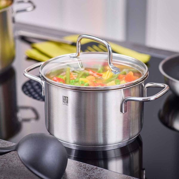 Zestaw garnków Roesle Basic Line 4-częściowy do gotowania w kuchni