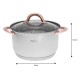 Комплект каструль Kinghoff Rosegold KH-1761, 6 предметів, сталь для готування на кухні