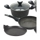 Komplety garnków Klausberg KB-7201 Gold Marmo, granitowe, 12 elementów, do kuchni