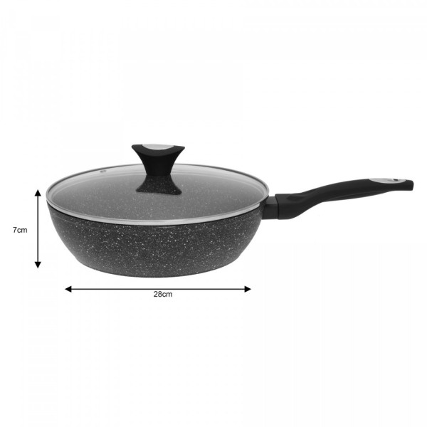 Komplety garnków Klausberg KB-7201 Gold Marmo, granitowe, 12 elementów, do kuchni