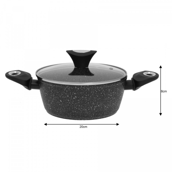 Komplety garnków Klausberg KB-7201 Gold Marmo, granitowe, 12 elementów, do kuchni