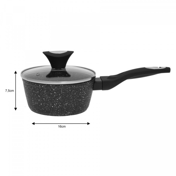 Komplety garnków Klausberg KB-7201 Gold Marmo, granitowe, 12 elementów, do kuchni