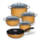 Zestaw garnków Riess Orange 5-częściowy do gotowania