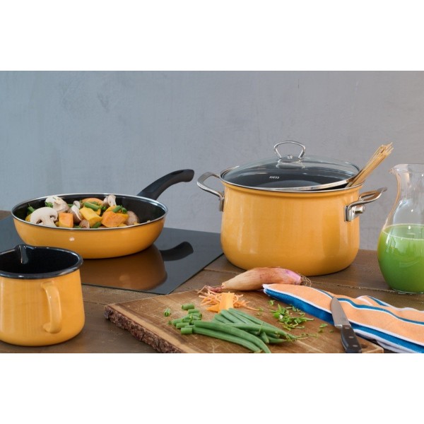 Zestaw garnków Riess Orange 5-częściowy do gotowania