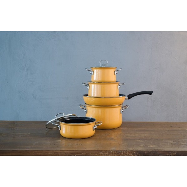 Zestaw garnków Riess Orange 5-częściowy do gotowania