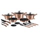 Komplet garnków Berlinger Haus Metallic Rose Gold 17 elementów BH-6161 do kuchni