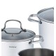 Комплект каструль Klausberg 9 ел. Inox 18/10 KB-7215 для універсального приготування їжі