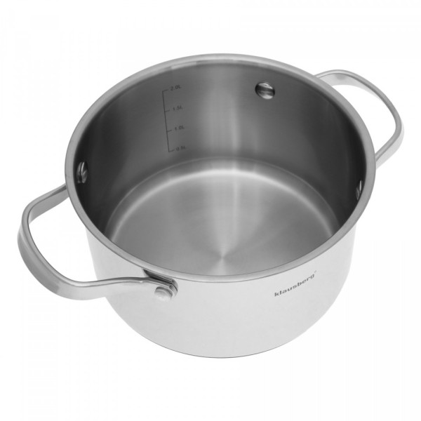 Комплект каструль Klausberg 9 ел. Inox 18/10 KB-7215 для універсального приготування їжі