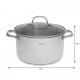 Комплект каструль Klausberg 9 ел. Inox 18/10 KB-7215 для універсального приготування їжі
