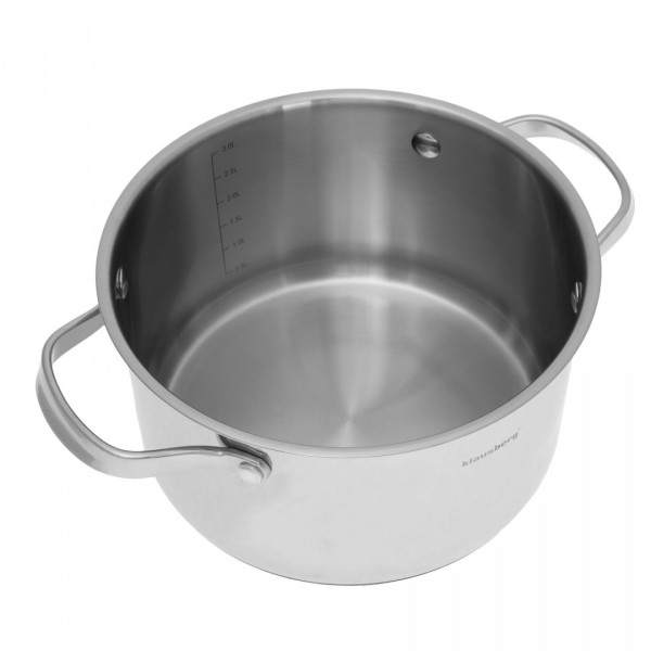 Комплект каструль Klausberg 9 ел. Inox 18/10 KB-7215 для універсального приготування їжі