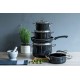 Zestaw garnków Riess Black Magic 5-częściowy do kuchni