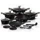 Набір каструль Berlinger Haus Metallic Black Royal BH-1664 для якісного приготування їжі на кухні