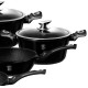 Набір каструль Berlinger Haus Metallic Black Royal BH-1664 для якісного приготування їжі на кухні