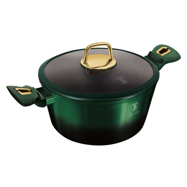 Komplet garnków Berlinger Haus Metallic Emerald Line BH-6066, 12 elementów, do gotowania i duszenia